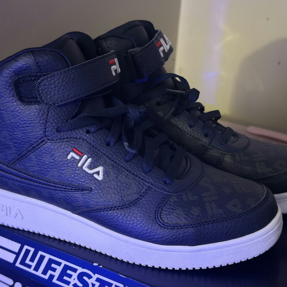 Fila Navy High-Top Sneakers